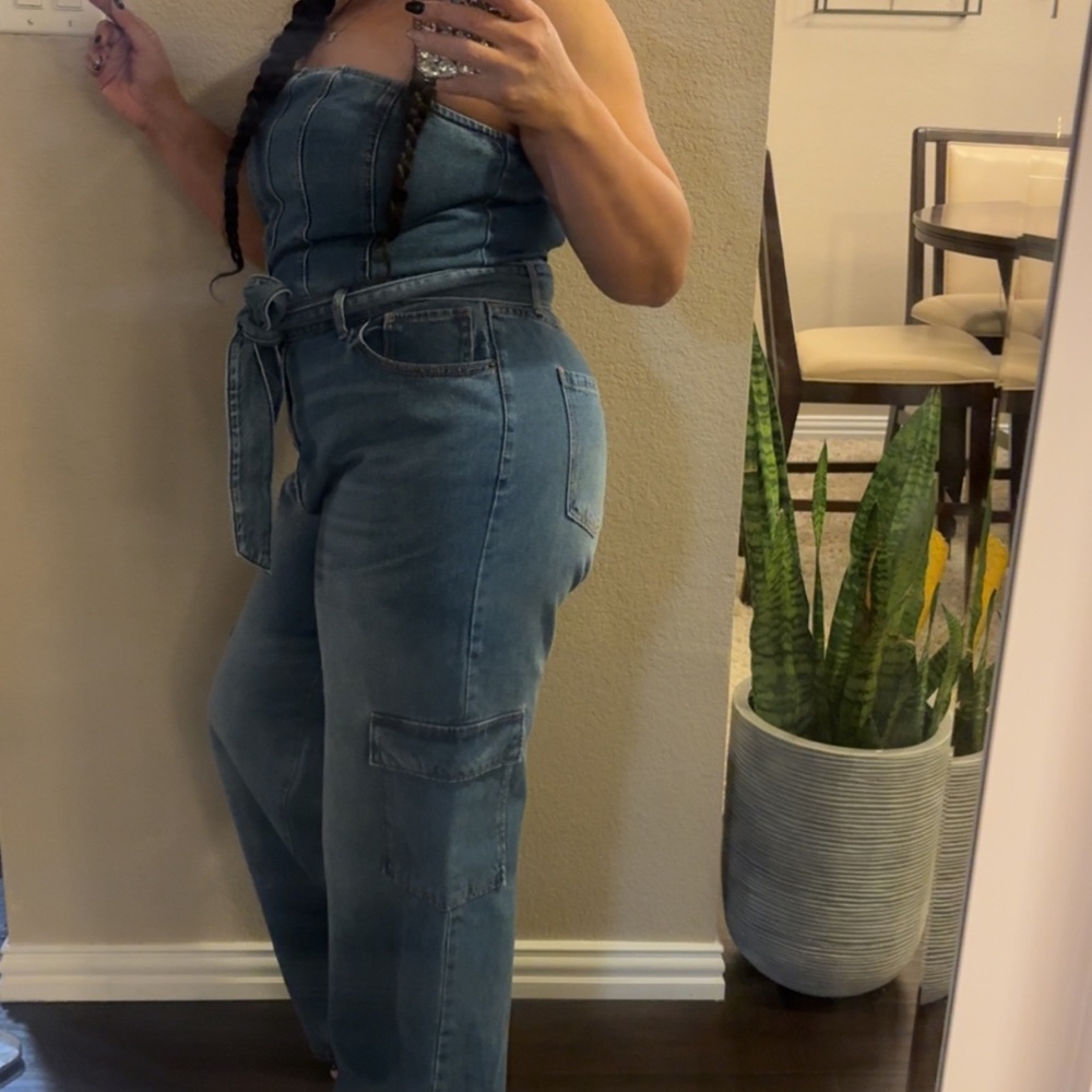 Denim romper
